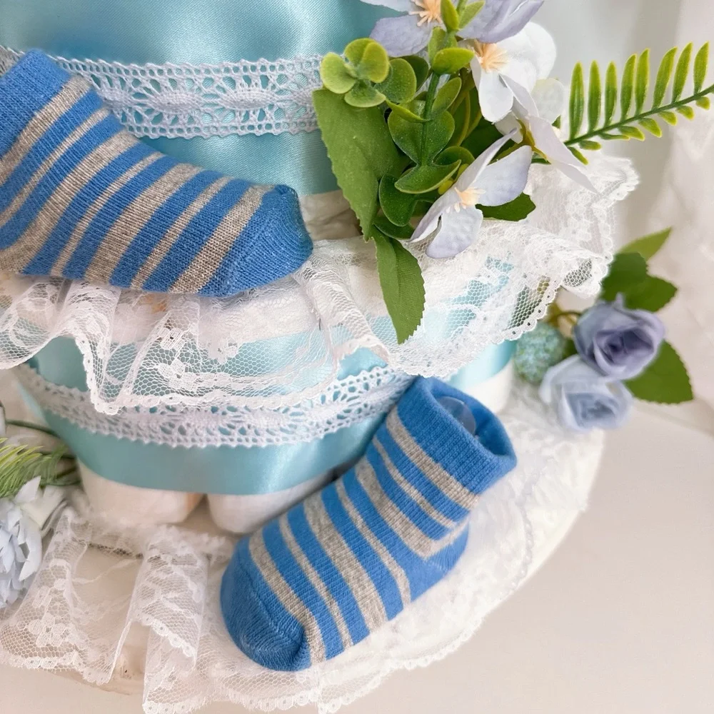 Baby Boy Diaper Cake, Baby Shower Gift